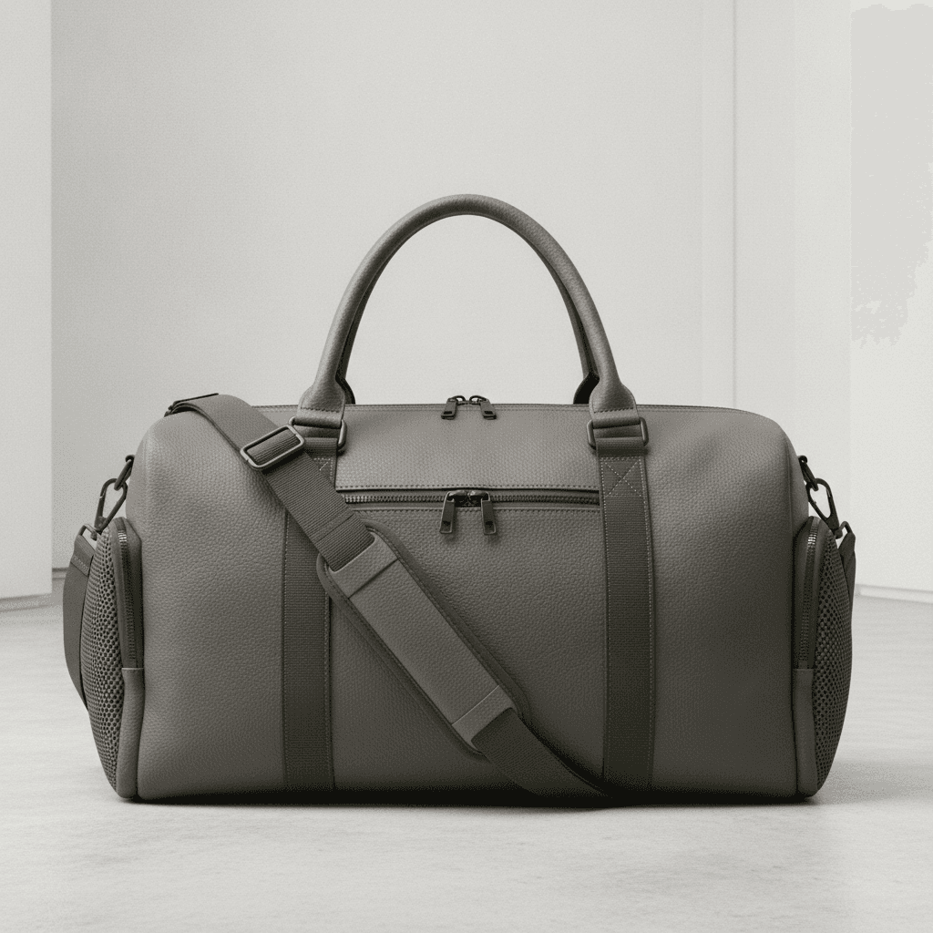 Sac de sport hybride en cuir végétal