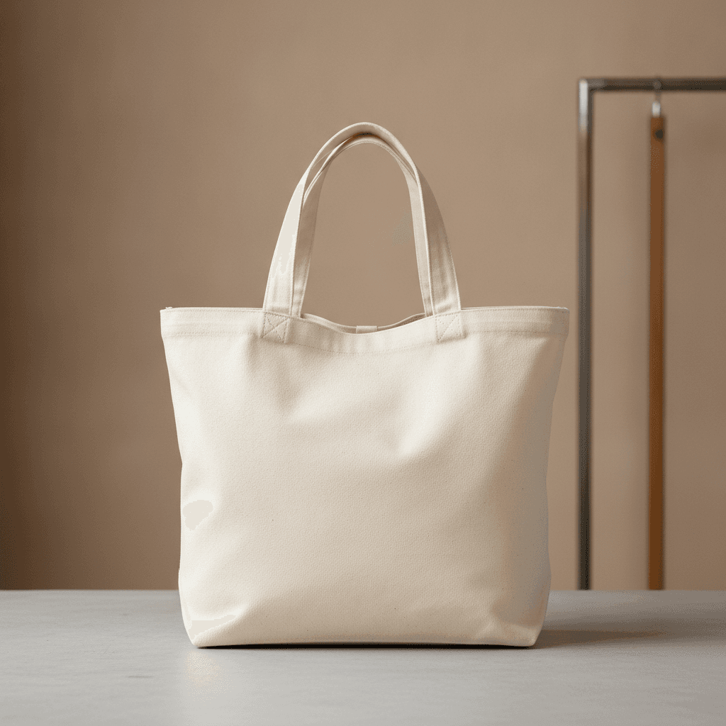 Tote Bag en Toile Épaisse - Écru
