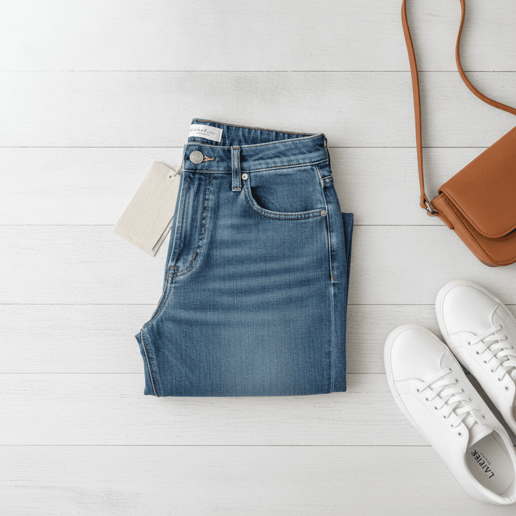 Jean Mom Vintage - Bleu jean
