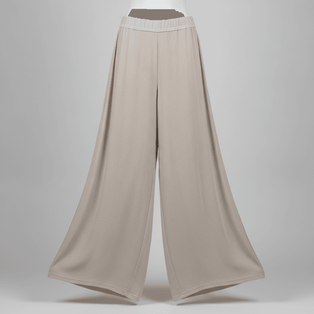 Pantalon Large Fluide - Beige