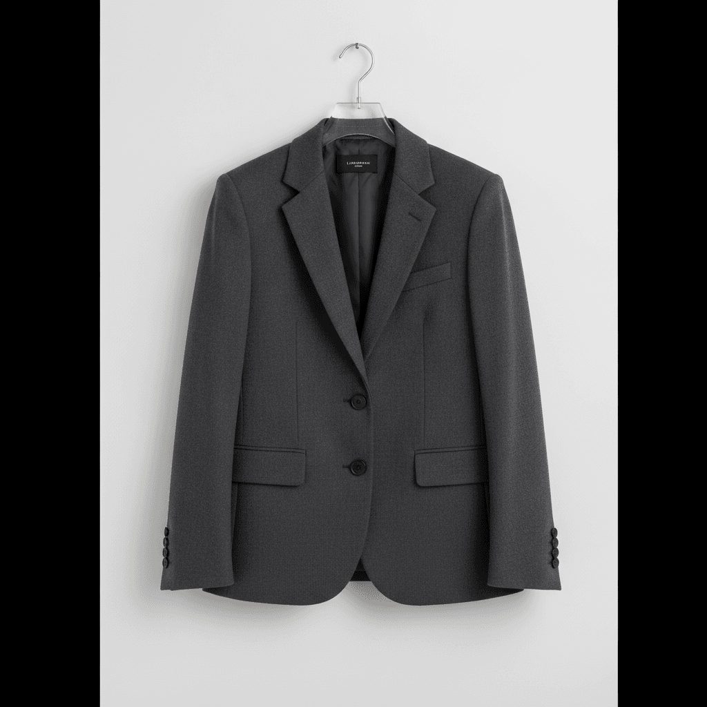 Veste de Tailleur Ajustée - Gris anthracite