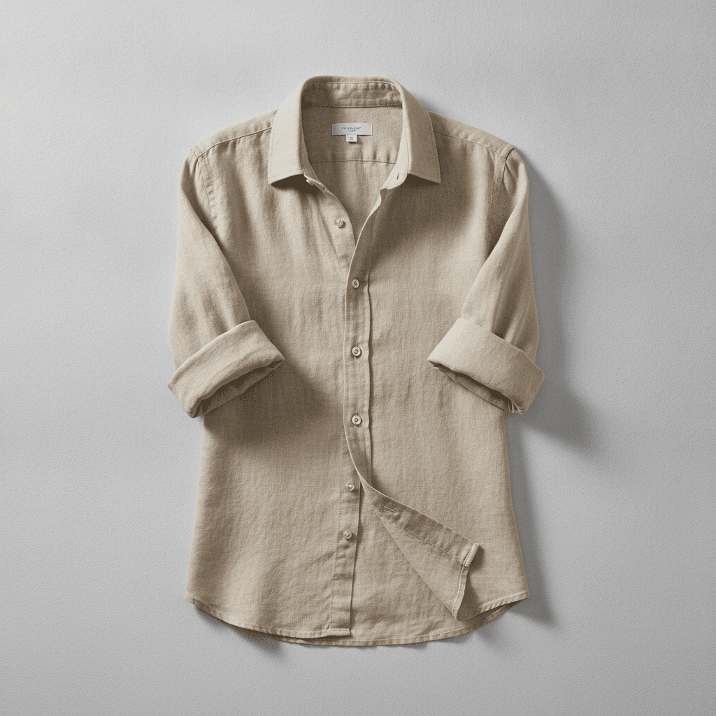 Chemise en Lin Lavé - Beige