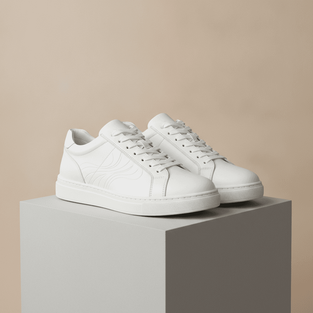 Baskets de Ville en Cuir - Blanc