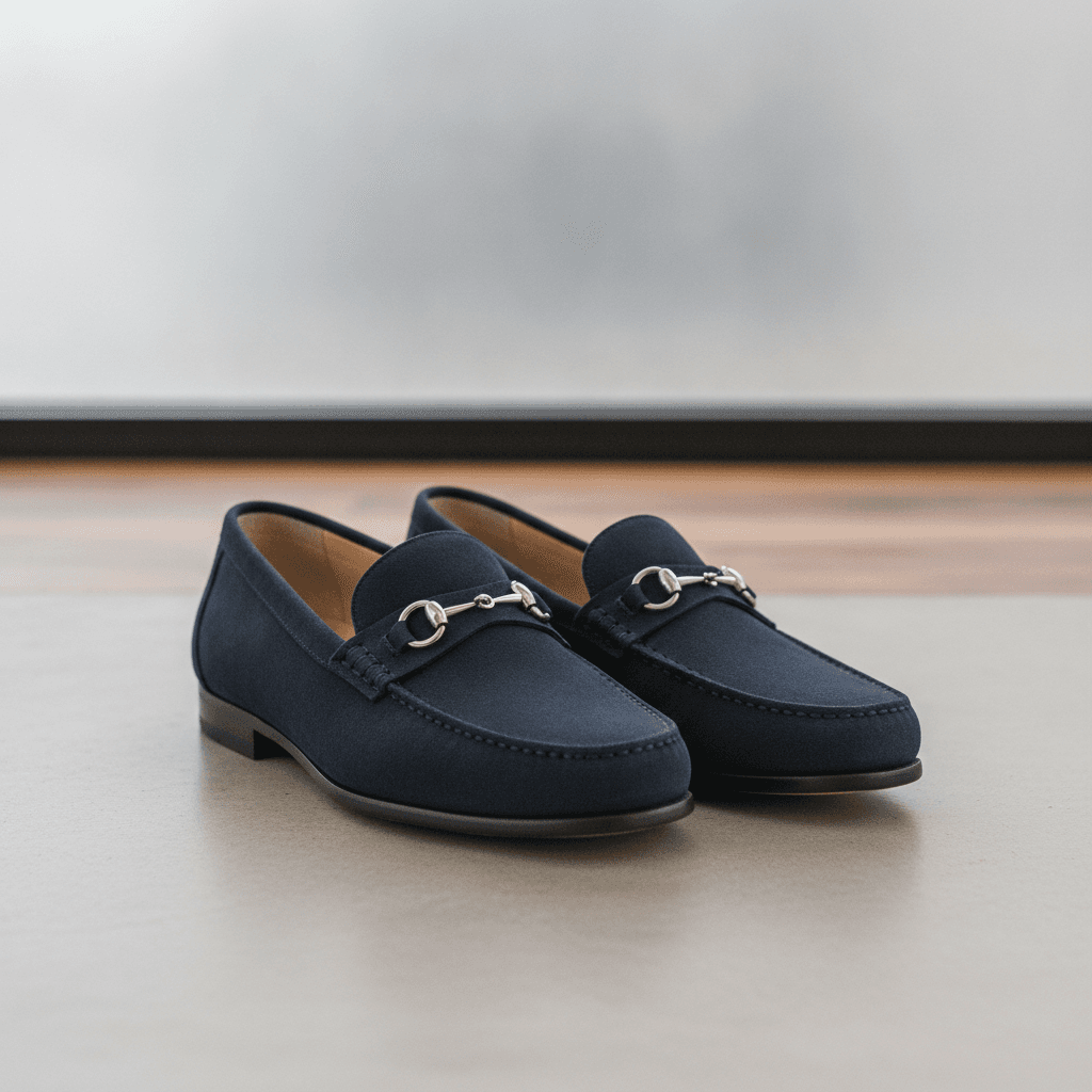 Mocassins Classiques en Daim - Bleu marine